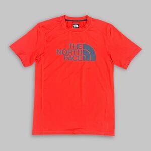 The North Face Men’s Orange Graphic Logo T-Shirt - Size Small